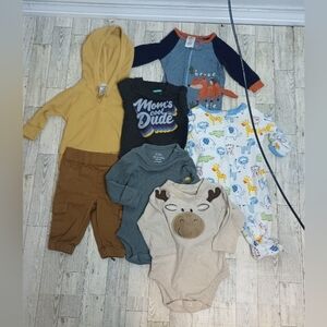 Bundle of 0-3 Month Baby Boy Outfits